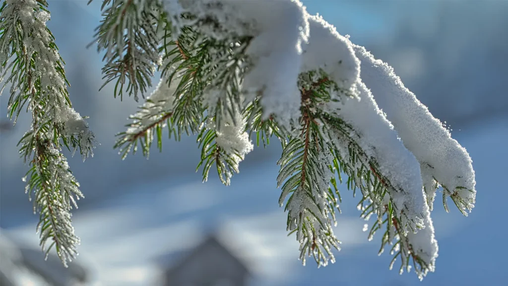 雪景树挂