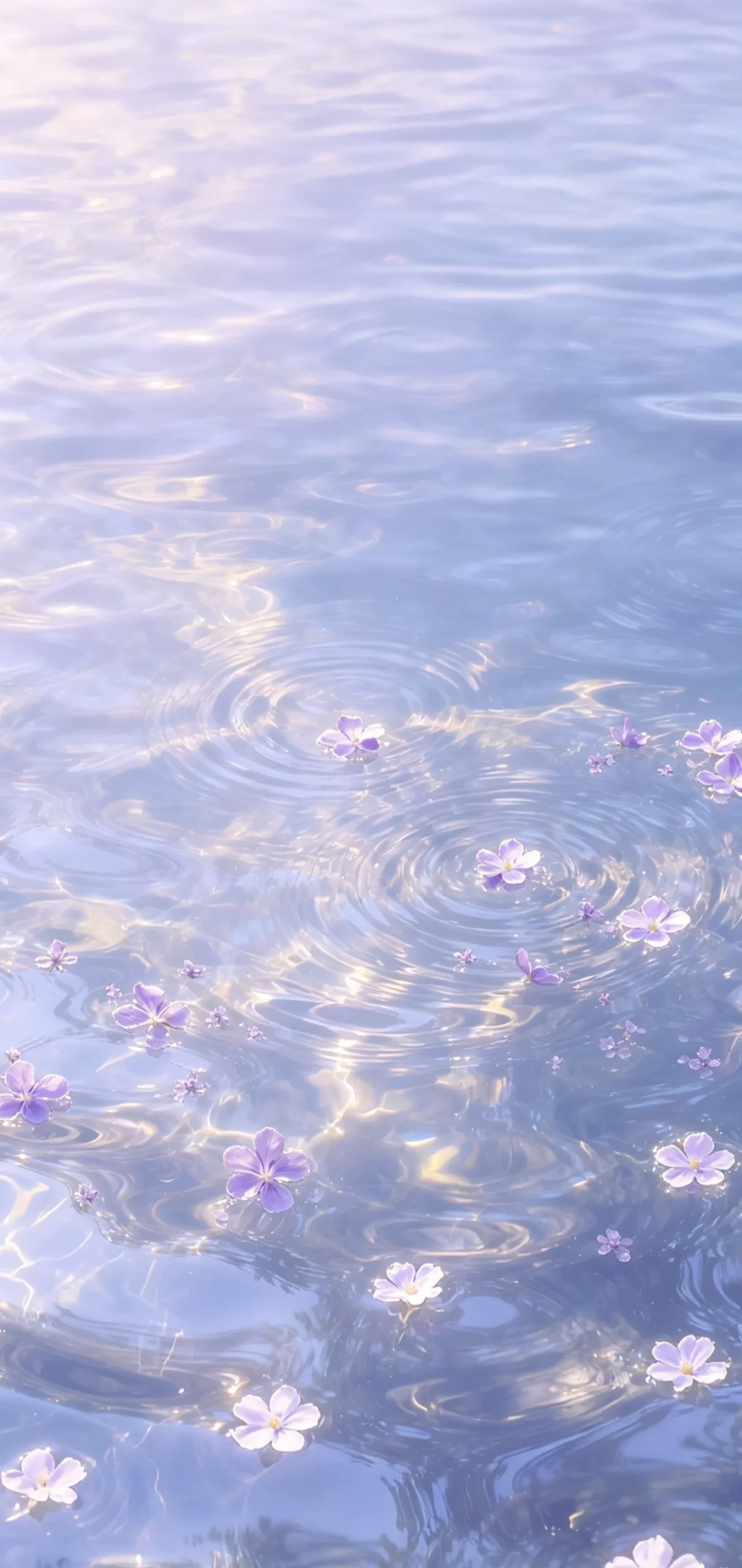 落入一池碧波｜水波碎花治愈壁纸🌿-沐光橙香测试站点