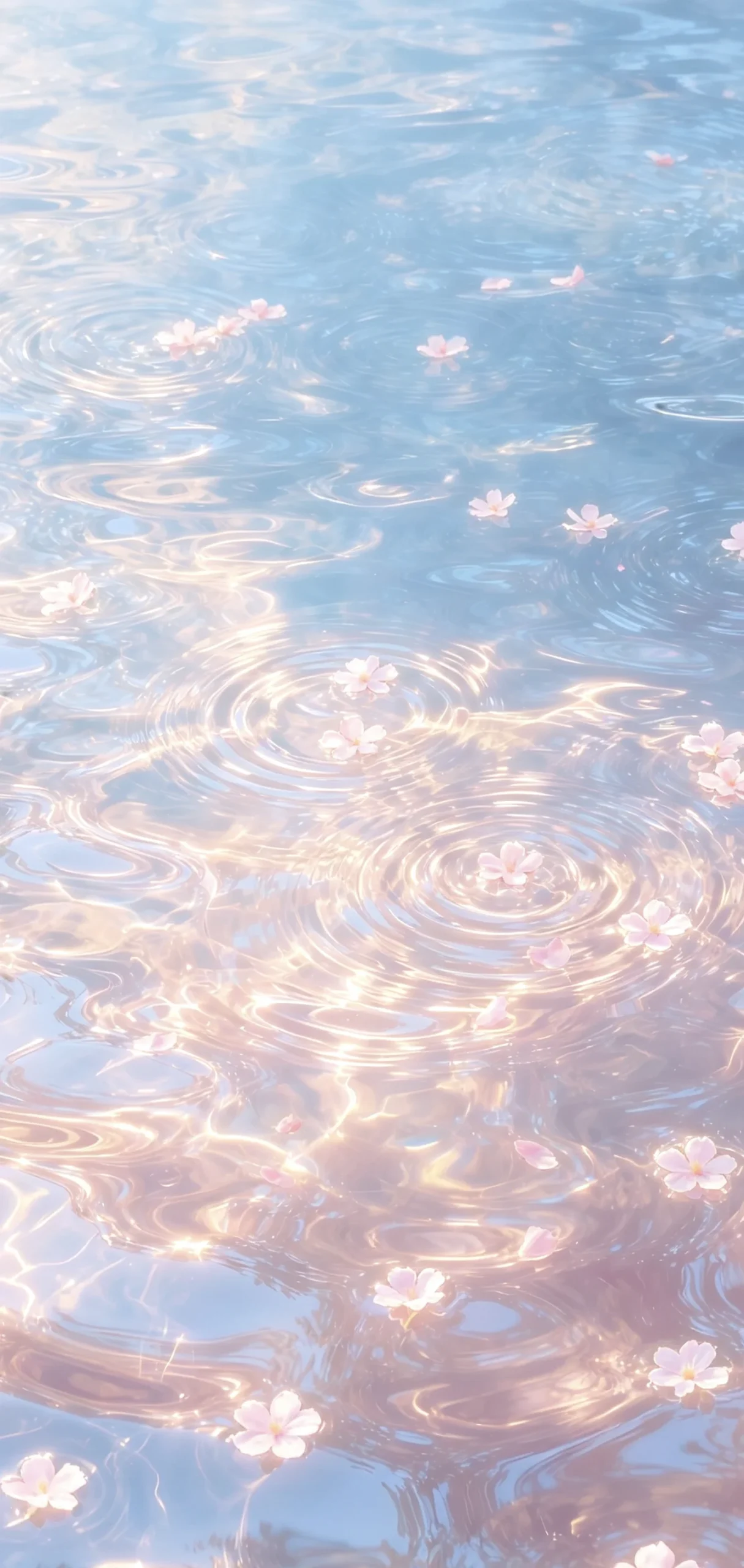 落入一池碧波｜水波碎花治愈壁纸🌿-沐光橙香测试站点