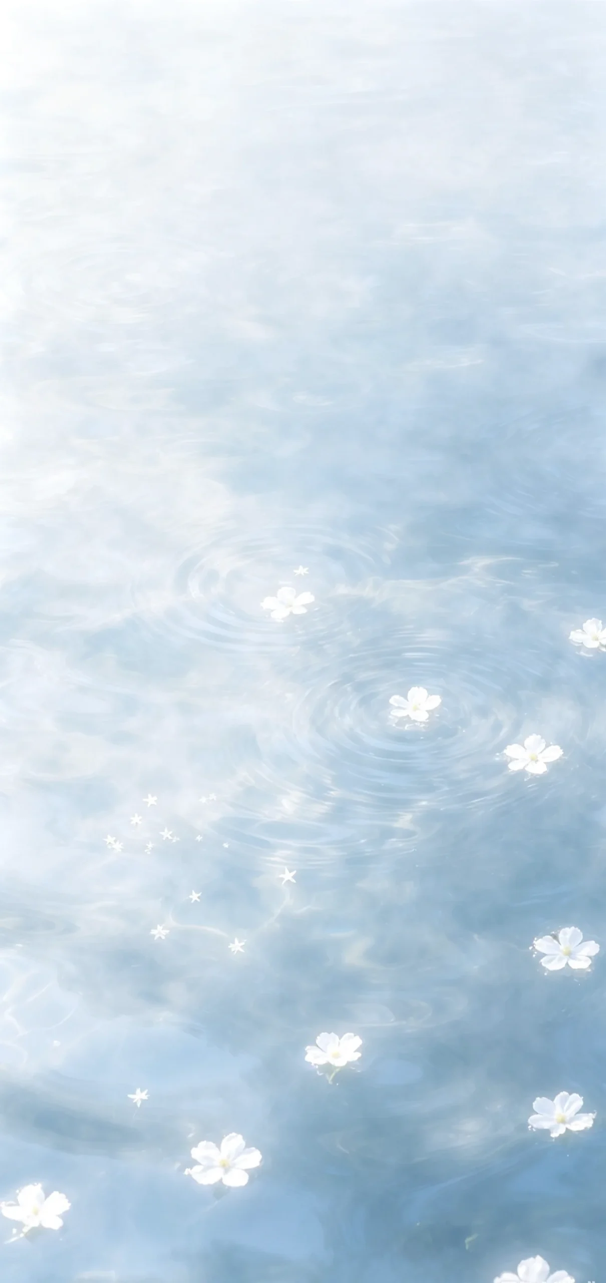 落入一池碧波|水波碎花治愈壁纸🌿